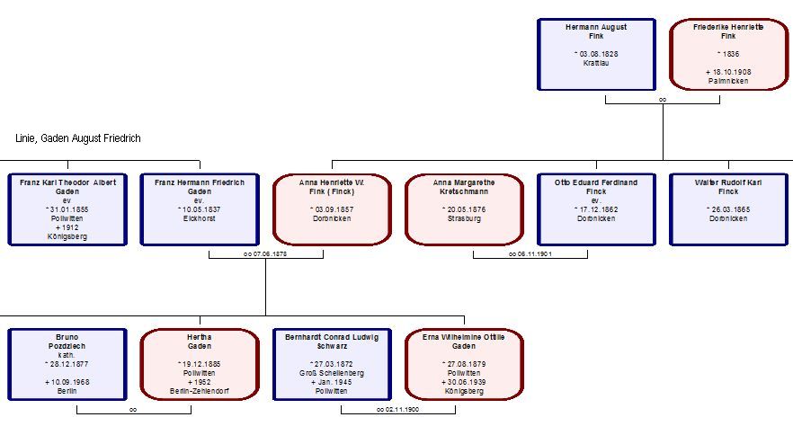Gaden, Fink, Schwarz