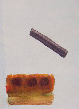 Bild kommen, rot ,lila