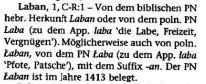 Herkunft des Namens Laban, Labinsky aus Polen